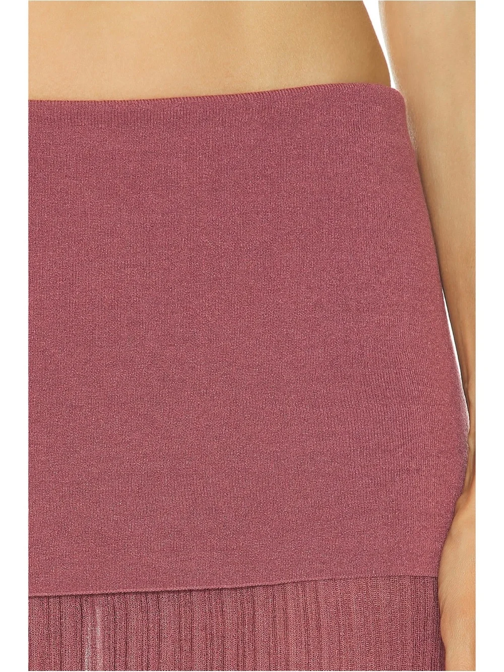 SKIMS Sheer Knit Fold Over Maxi Skirt (Size: L)